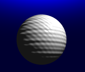 sphere being ray traced