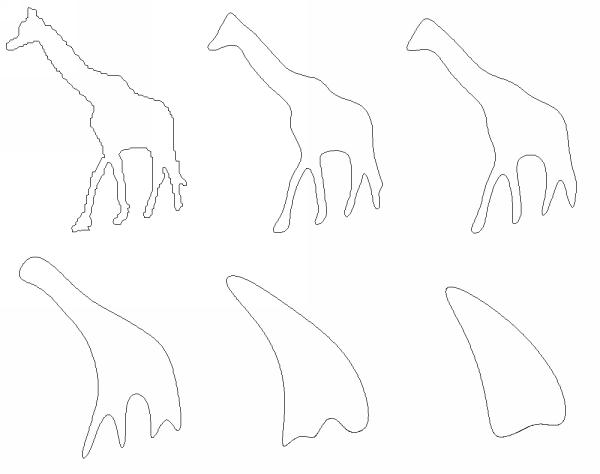 Smoothing a contour of a
giraffe