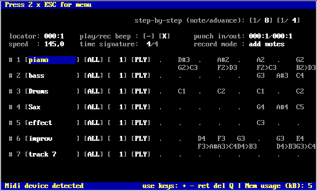 screenshot of a terminal running CuSE